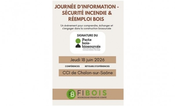 Signature du Pacte bois-biosourcés de Bourgogne-Franche-Comté à la suite d’une journée d’information sécurité incendie et réemploi !
