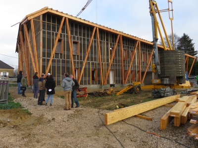 Visite du futur siège de la Communauté de communes du Val d'Amour
